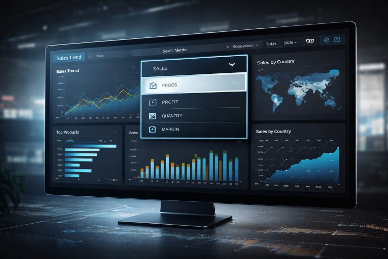 Dashboard adaptativo en Power BI con métricas dinámicas